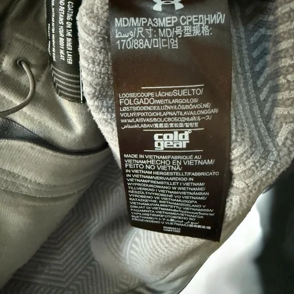 NWOT Men’s Under Armour Navy Blue Performance Zipped Jacket! Medium! - Picture 3 of 9